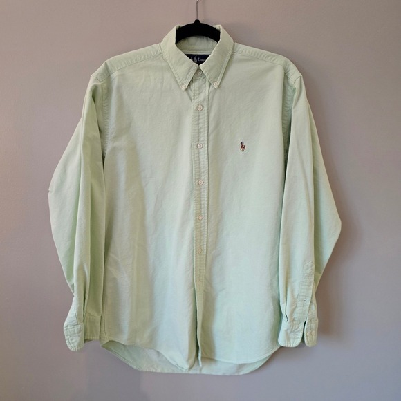 Ralph Lauren Other - Ralph Lauren Yarmouth Mint Green Oxford Shirt Mens 15.5 34/35 Cotton Button Down